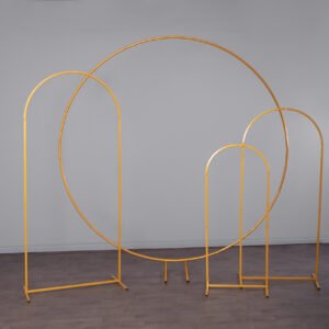 Round Gold Arch